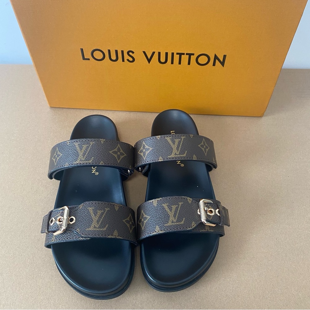Women’s Authentic Louis Vuitton Brown Sandals